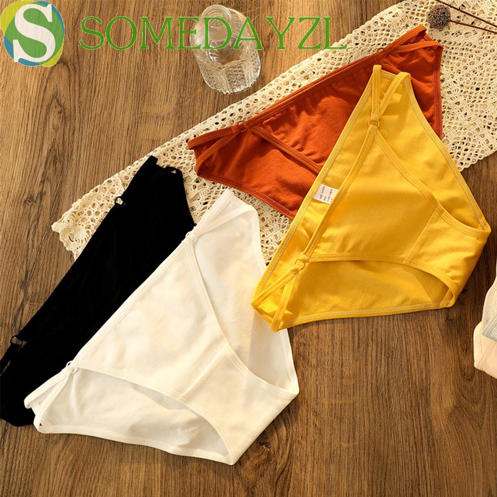 Somedayzl Women Briefs Low Rise Underwear Cotton Panties Sexy Comfort Seamless Antibacterial 5503