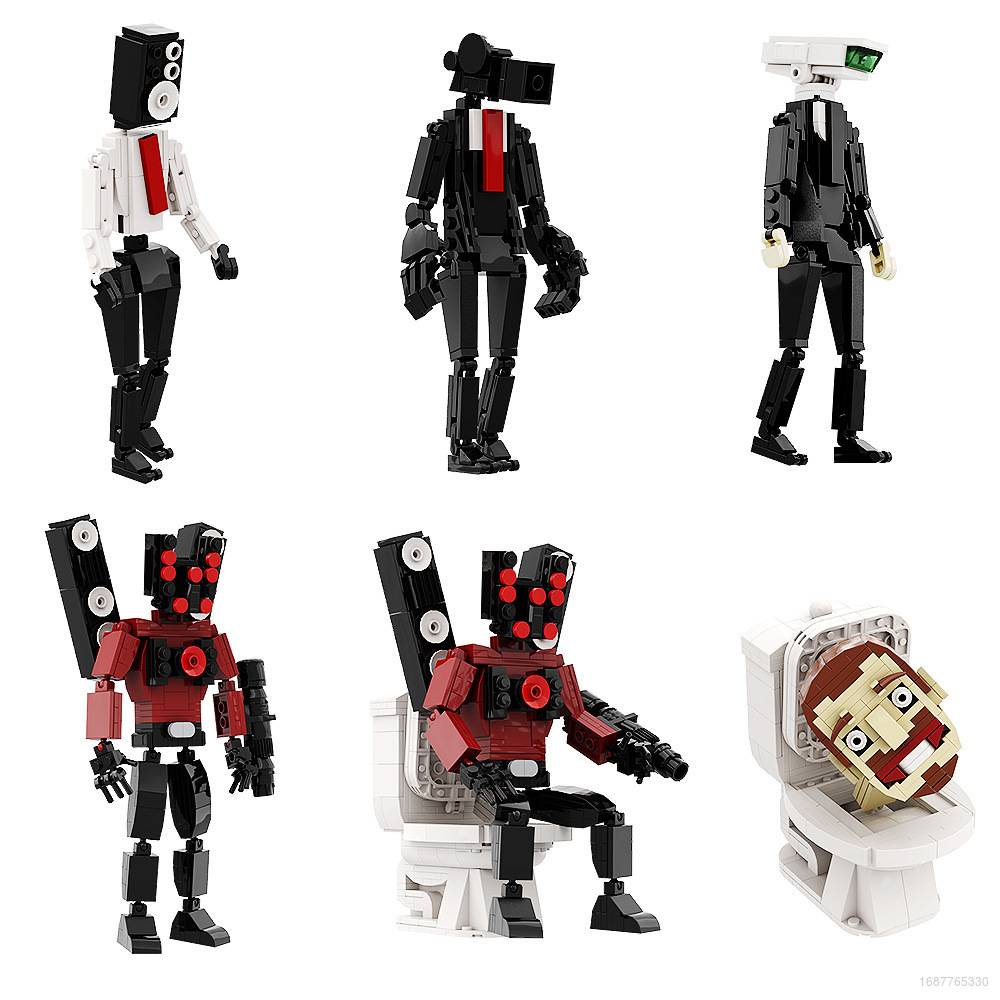 COOL Skibidi Toilet Building Blocks Monitor Man Acoustic Man Camera Man ...