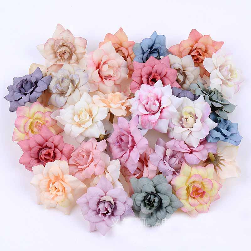 Artificial Flower Pointed Rose Head DIY Handicraft Gift Box Decoration ...