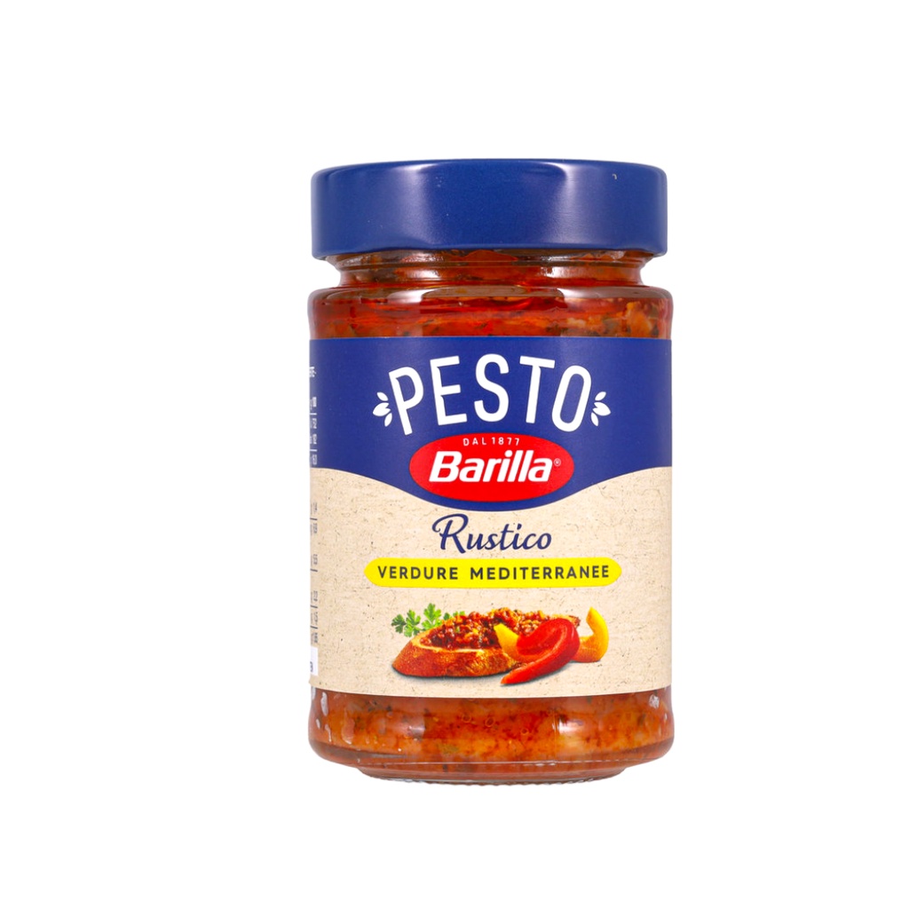 Barilla Pesto Rustico Pasta Sauce with Mediterranean Vegetables 200g