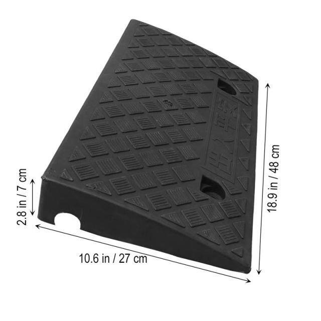 1pc Heavy Duty Car Ramps Hard Plastic Curb Ramps Driveway Sidewalk ...