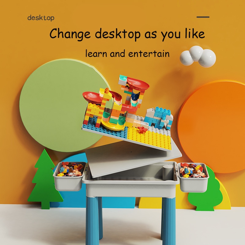 Kids ActivityTable Building Blocks Table And Chair Set Kids
