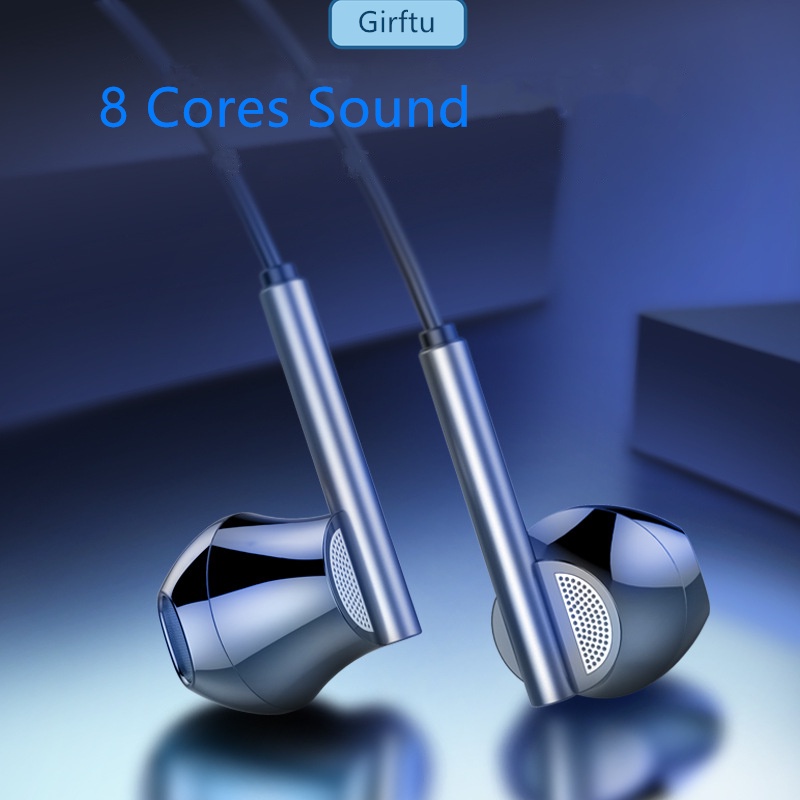 3.5mm Noise Cancelling Original Earphones Wired With Microphone Stereo