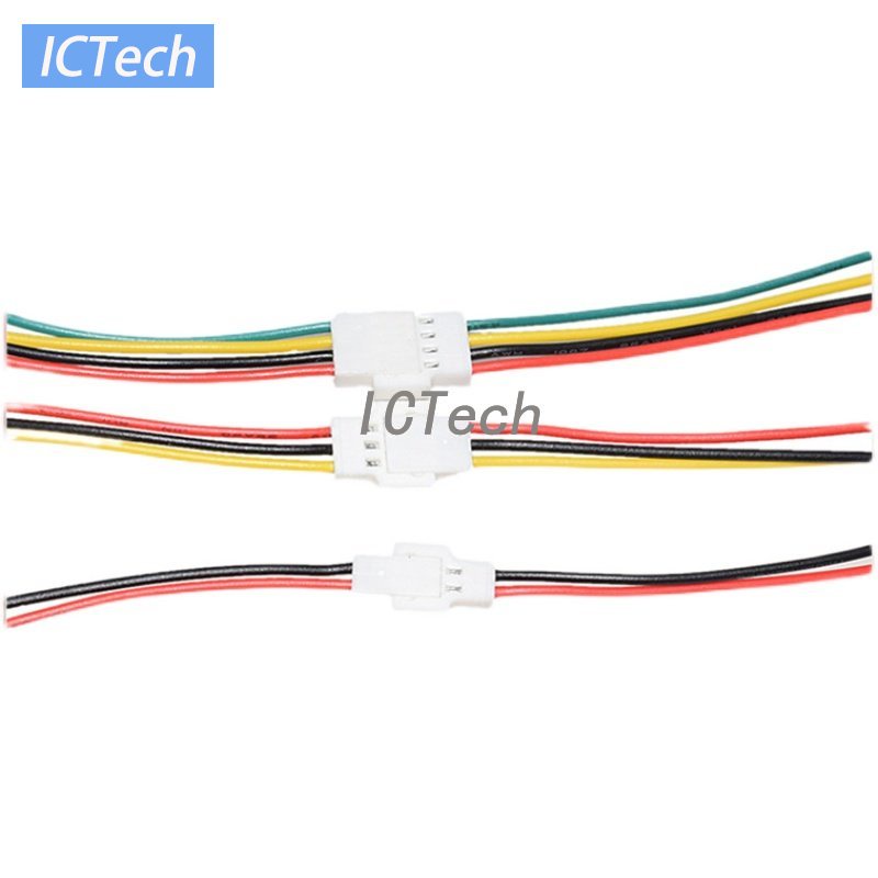 JST-PH 1.25mm Pitch Female To Female Connector Cable Wires - 2 To 8 Pin, 28AWG