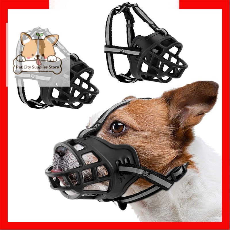 Dog fashion muzzle that allows dog to drink