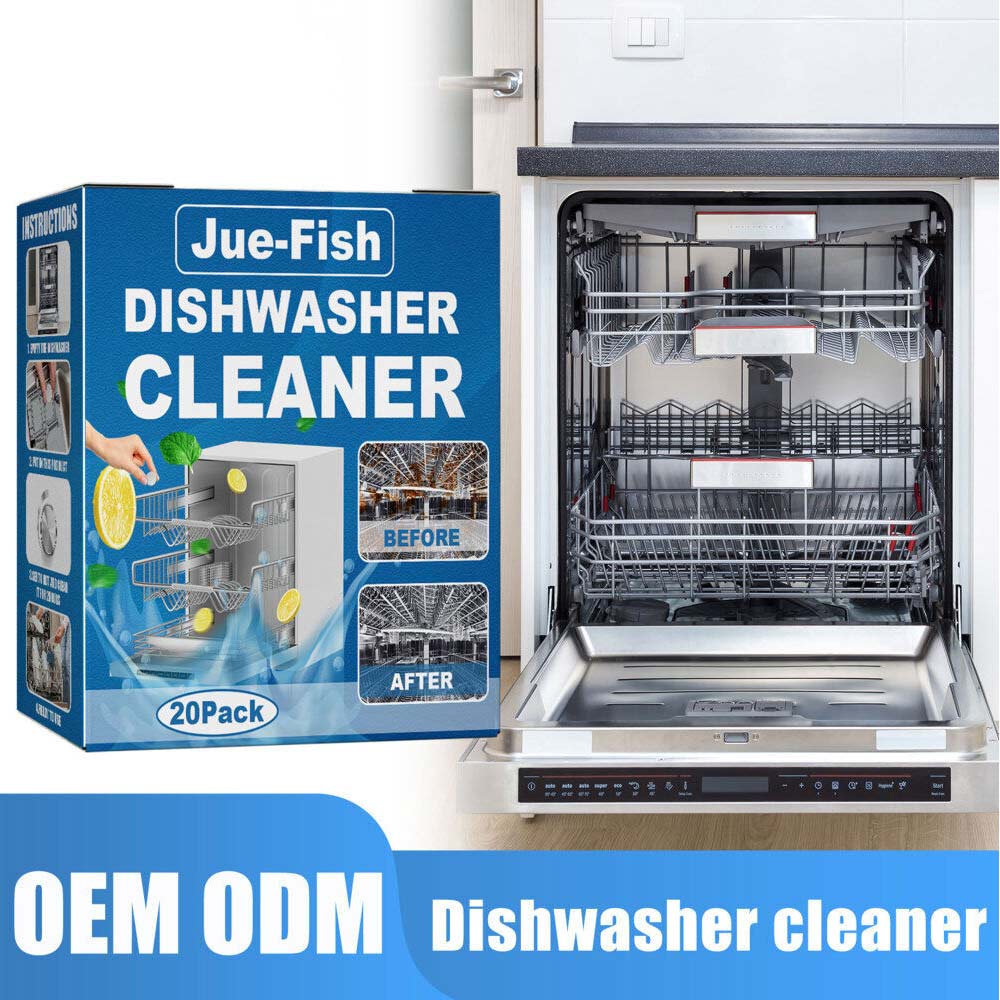 JueFish Dishwasher Cleaning Tablets for Strong Decontamination