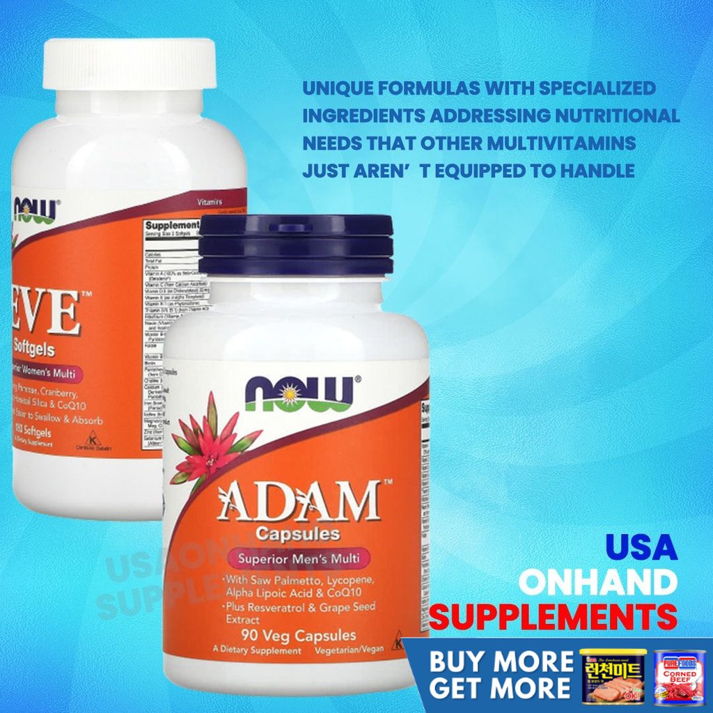 USA Onhand | NOW Adam Softgels is a dietary supplement formulated ...