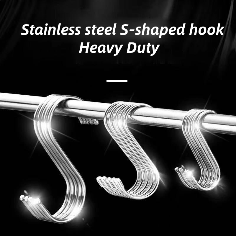 Multipurpose S Hook Heavy Duty Stainless Steel Thick Sshaped Hook S