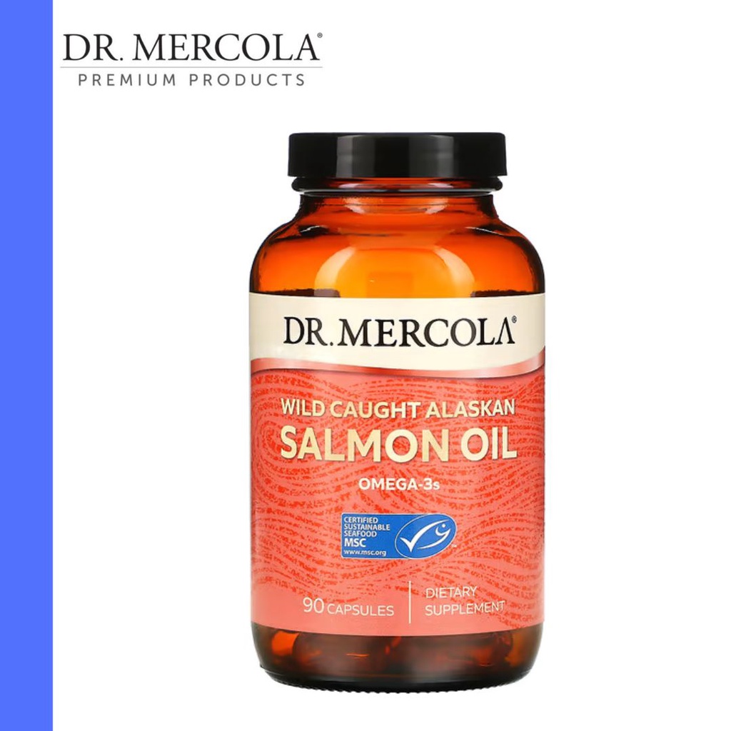 Dr. Mercola Dr. Mercola, Wild Caught Alaskan Salmon Oil, 90 Capsules
