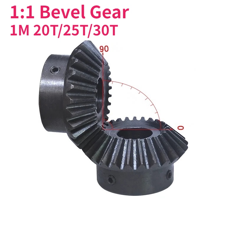 1pcs 11 Bevel Gear 1 Modulus 20T/25T/30 Teeth Bore 5/6/6.35/8/10/12mm