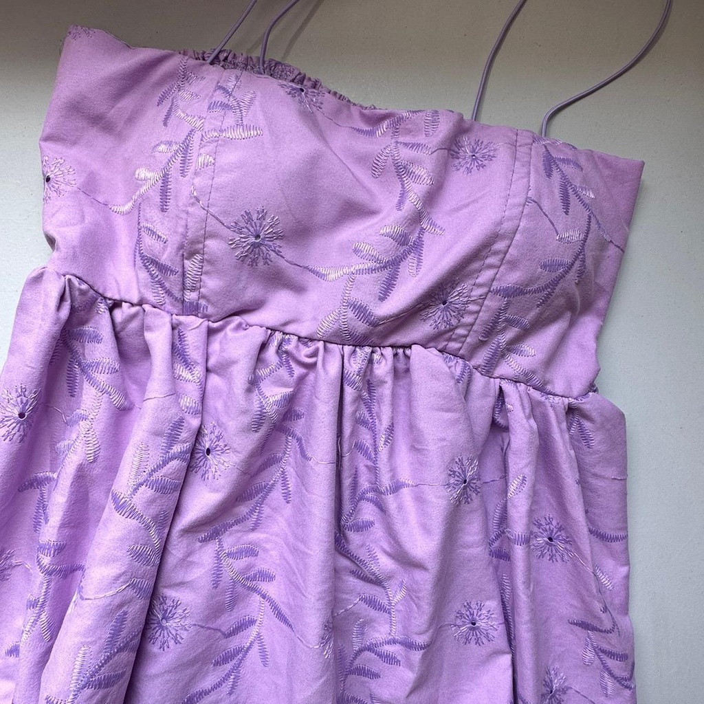 CG889 ISABELLA Padded Eyelet String Top Shopee Philippines