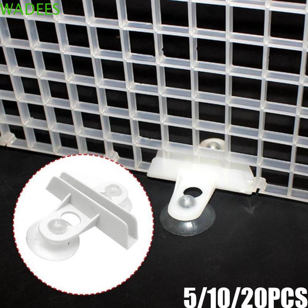 WILLISSS Black White Partition Plastic Glass Clamp Fish Tank Isolation ...