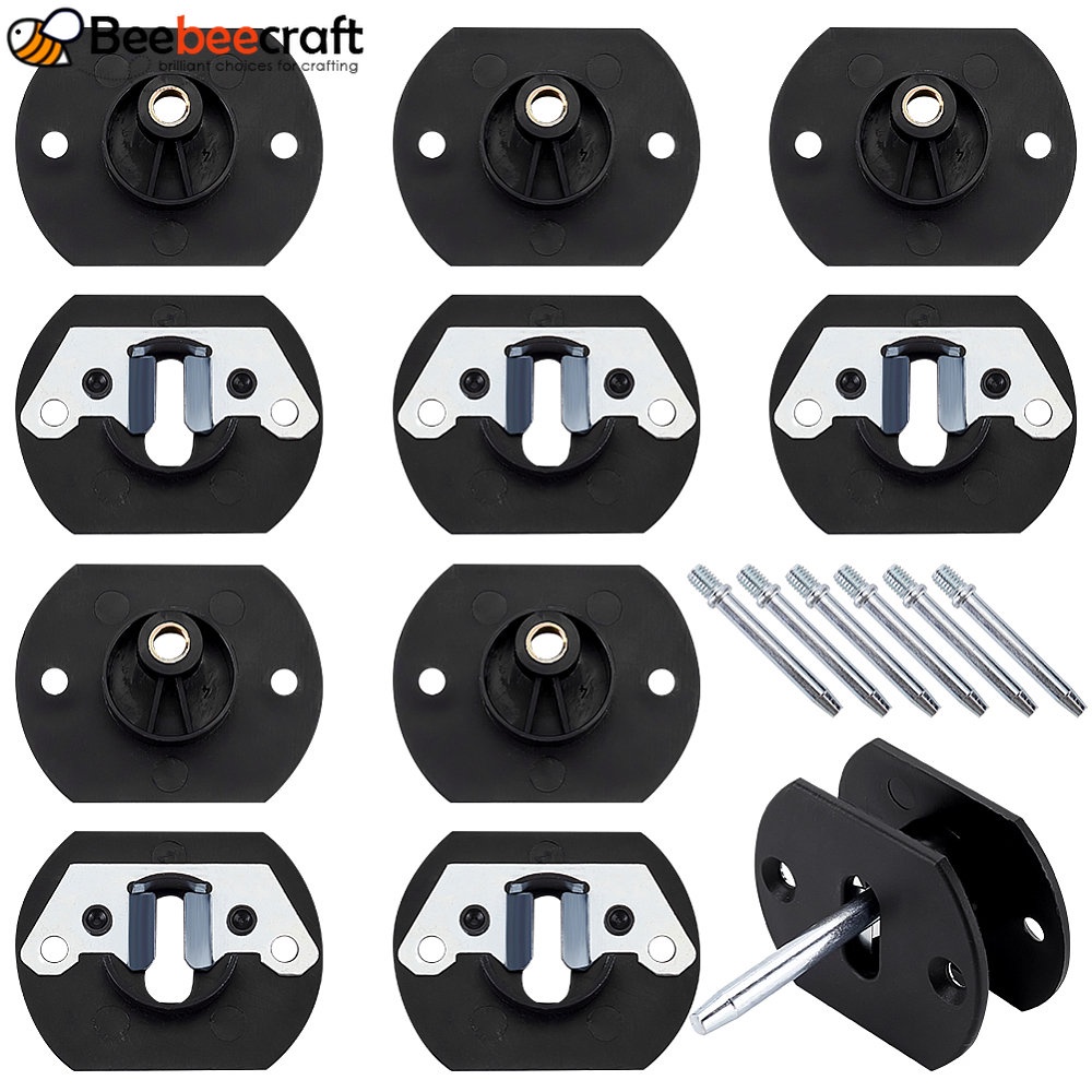 1 Bag 6 Sets Plastic Furniture Connector Pin Style Replacements Part