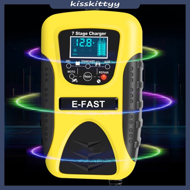 Kisskittyy Car Motorcycle Battery Charger 12v 7stage Multibattery