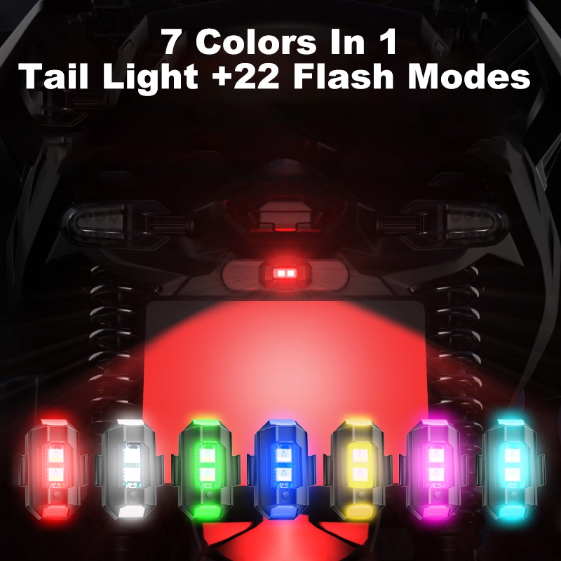 LONGGO 7 Color Bike Light Rechargeabl Blinker Back Light for Bike Tail ...