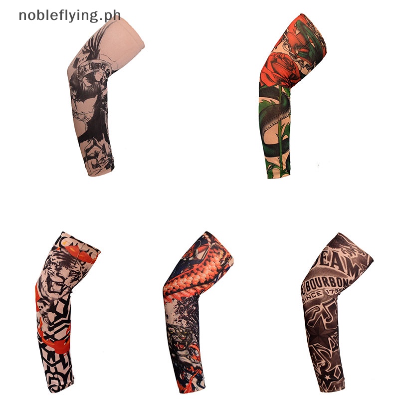 nobleflying Arm Sleeves UV Protection Outdoor Golf Sports Hiking Riding Arm Tattoo Sleeve PH