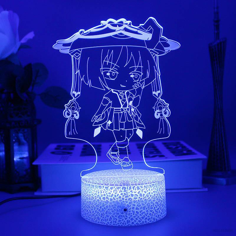 SQ2 Genshin Impact Wanderer Night Light Anime 3d Lamp Remote LED