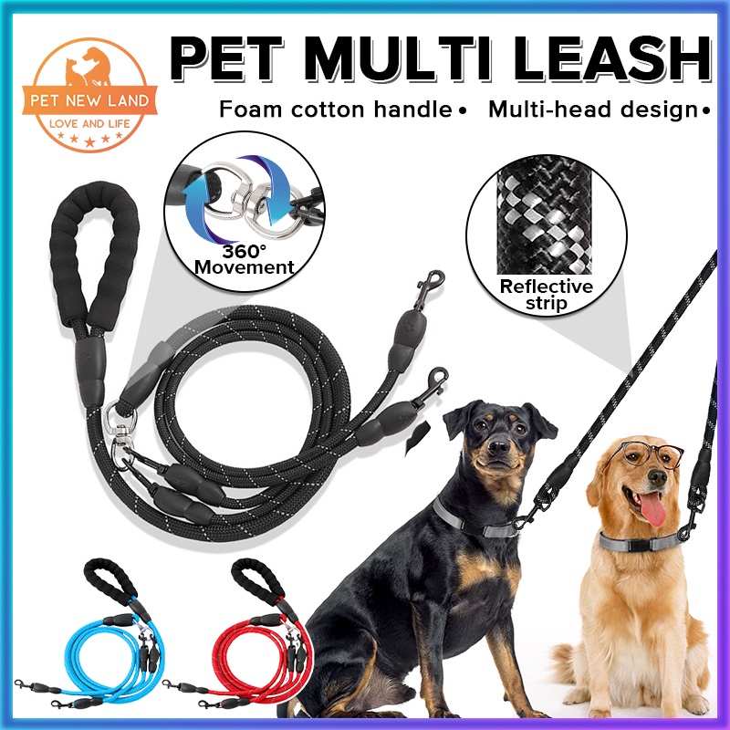 Pet Dog 1 Traction 2 Dogs Leash Rope | Shopee Philippines