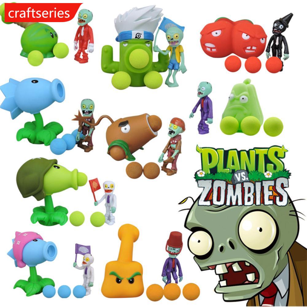 CRAFTSERIES Game PVZ Plants vs Zombies Peashooter PVC Action Figure ...