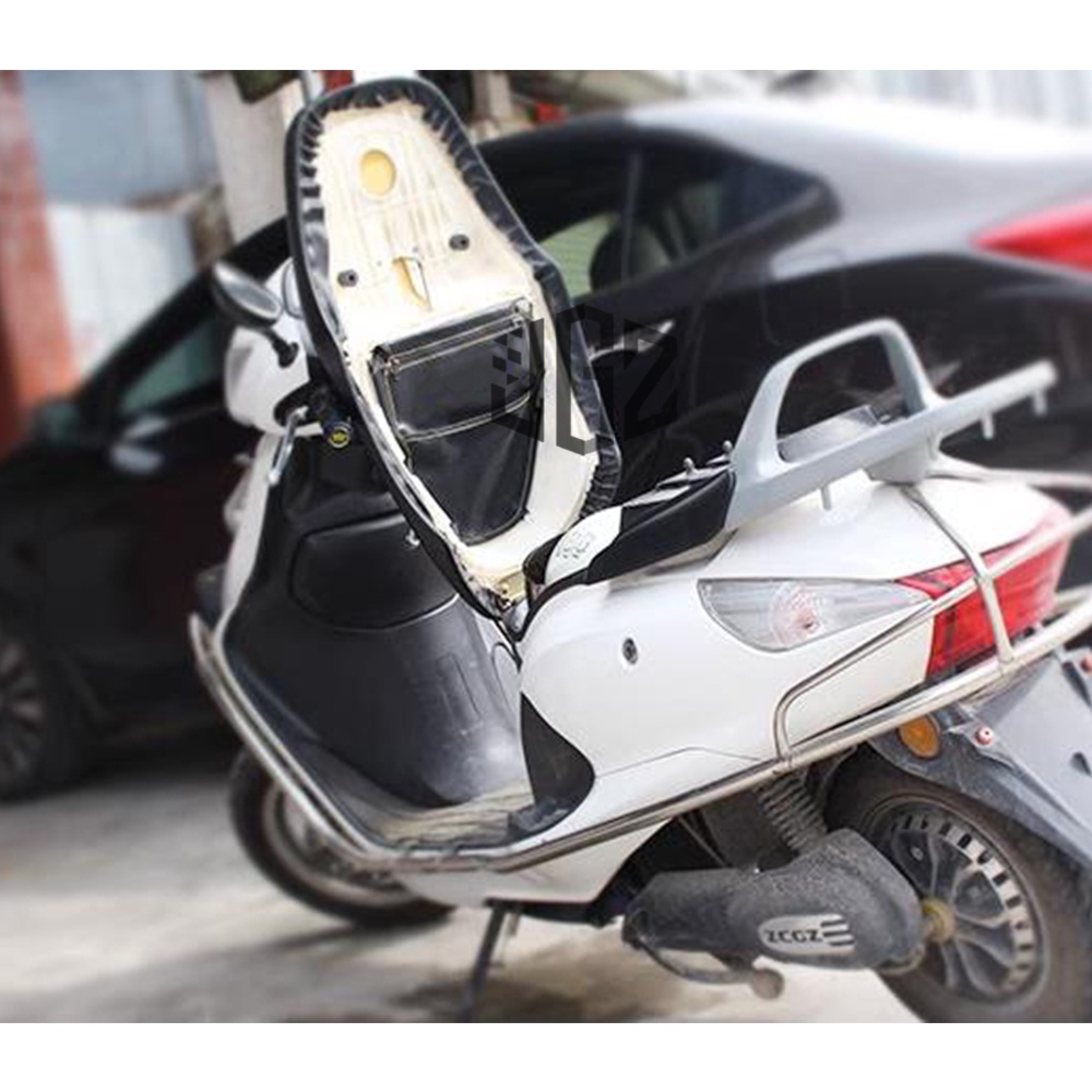 Scooter Seat Bag Seat Under PU Leather Storage Pouch Bag Tool Bag for ...