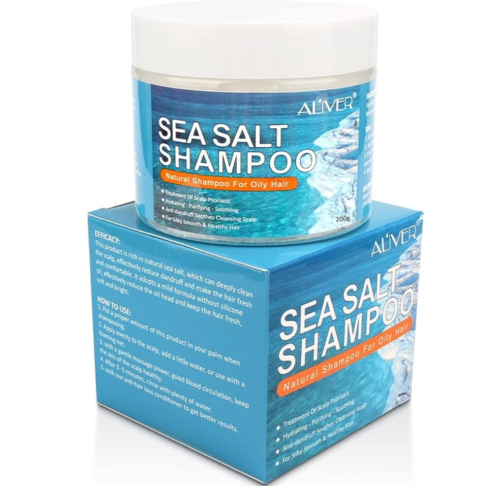ALIVER Anti Dandruff Sea Salt Shampoo Anti Hair Fall Oil Control Hair