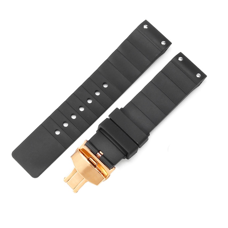 Soft Silicone Strap For Cartier Santos 100 Watch Band Black 23mm Men Women Waterproof Sports Type Rubber Watch Accessories Shopee Philippines