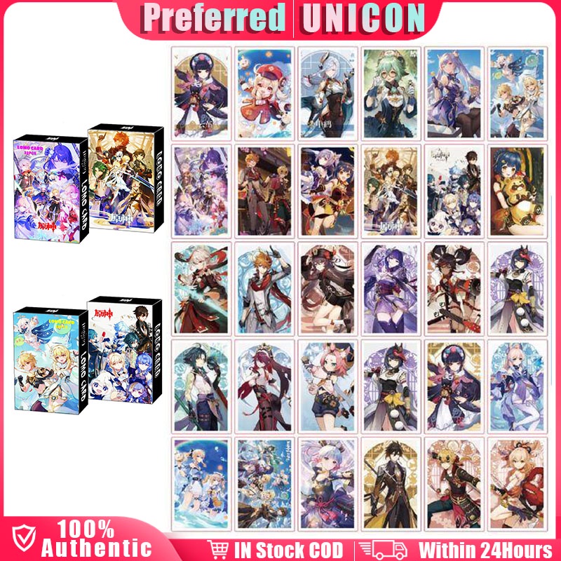 Anime Lomo Cards 30Pcs/Box Genshin Impact Mini Photocard LOMO Card Fans ...