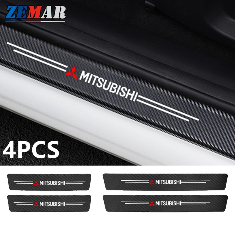 Carbon Fiber Car Door Sill Sticker DTNITOU Car Door Sill Protector For Toyota Highlander 2020-2025 Accessories, 4 Pcs... Car Door Sill Scuff Guard