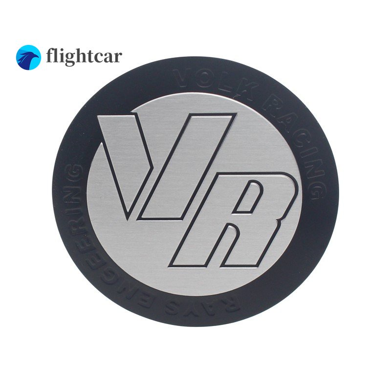 Flightcar 4PCS/LOT Car Racing 50MM Wheel Cover Cap Sticker RAYS VOLK VR ...
