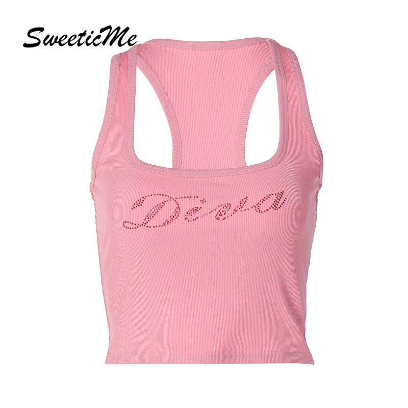 Sweeticme Women Tank Top Slim Sleeveless Solid Color Camisole Shopee Philippines