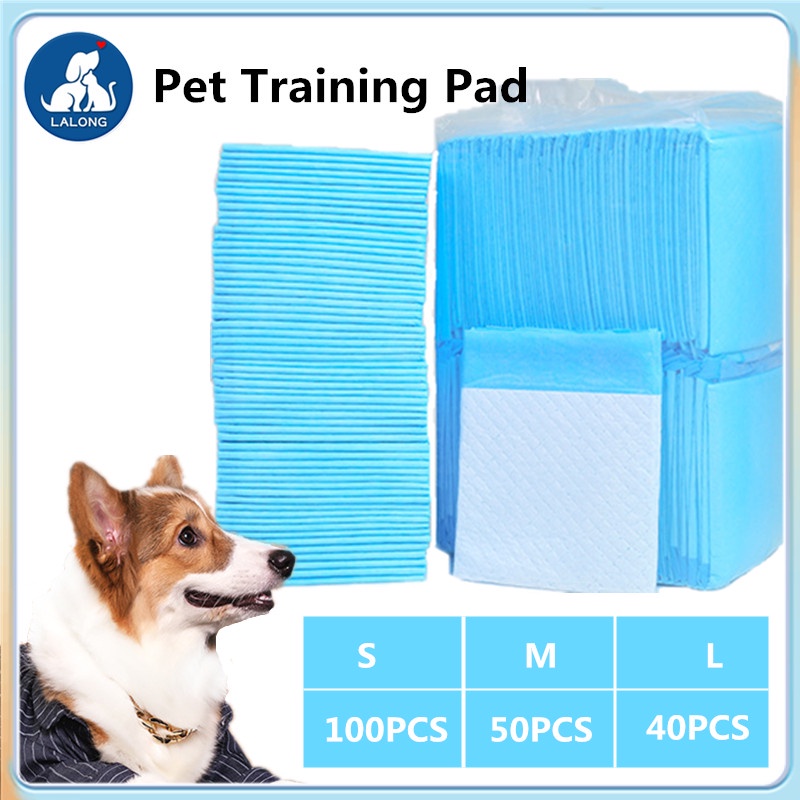 100pcs/50pcs/40pcs Dog Training Pet Pads Pee Pads Pack Pet Cleaning  Products (S/M/L)