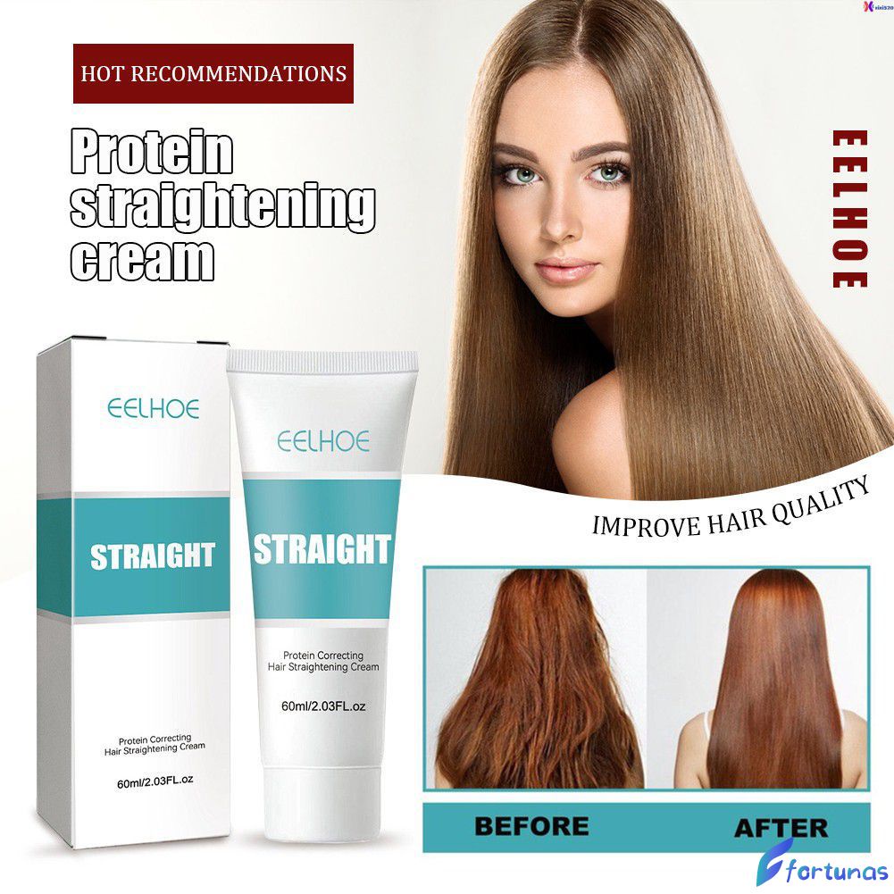 Eelhoe Protein Correction Straight Hair Cream Smooth Hair Mask Non ...