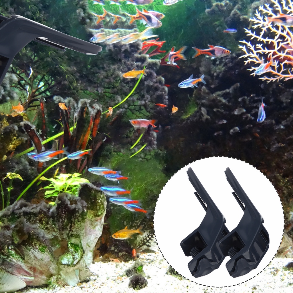 [READY STOCK] 2 Pcs LED Aquarium Light Fish Tank Bracket Stand Aquatic ...