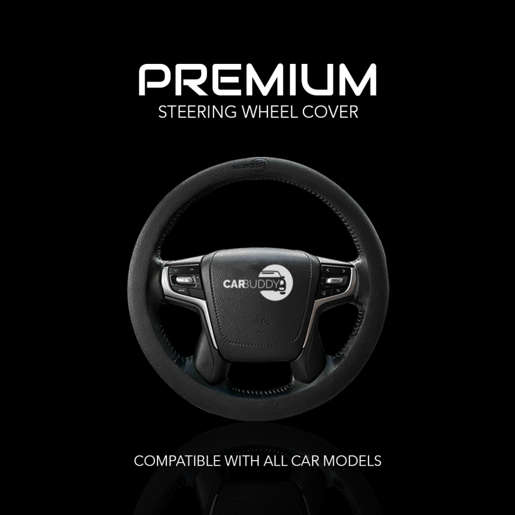 CAR BUDDY Premium Steering Wheel Cover Grip Universal & NonSlip