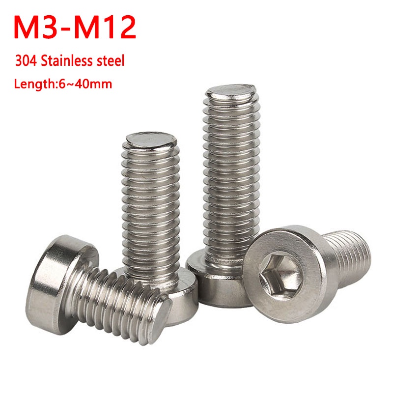 Din7984 M3 M4 M5 M6 M8 M10 304 A2 70 Stainless Steel Hex Hexagon Socket Thin Low Short Profile 8509