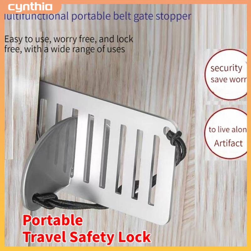Portable Safety Lock Door Blocker Safety Door Lock Portable Hotel Door ...