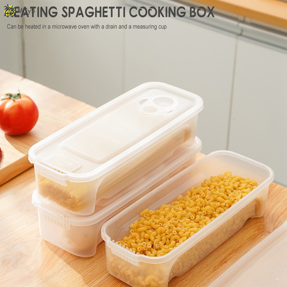 Microwave Pasta Cooker With Measuring Rings Non Sticking Noodle Cooking ...