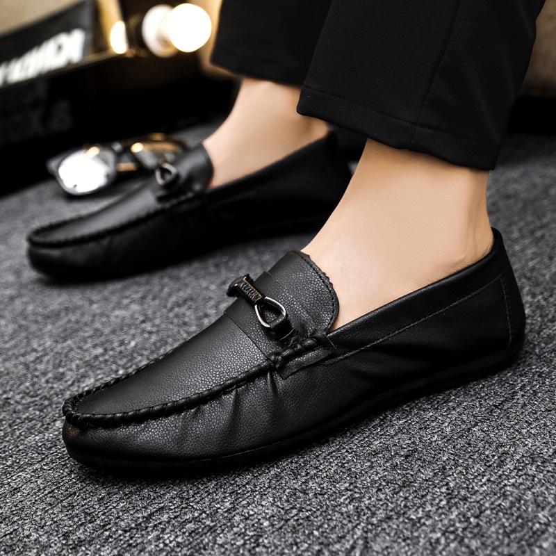 Men Pu Leather Topsider Trend Business Office Shoes British Casual ...