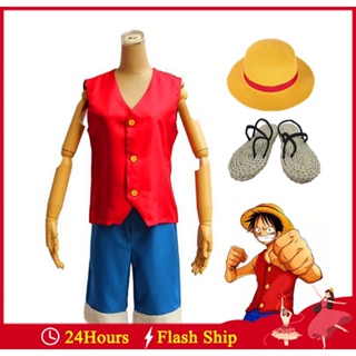 One Piece Halloween Carnival Suit Wano Country Monkey D. Luffy Cosplay –
