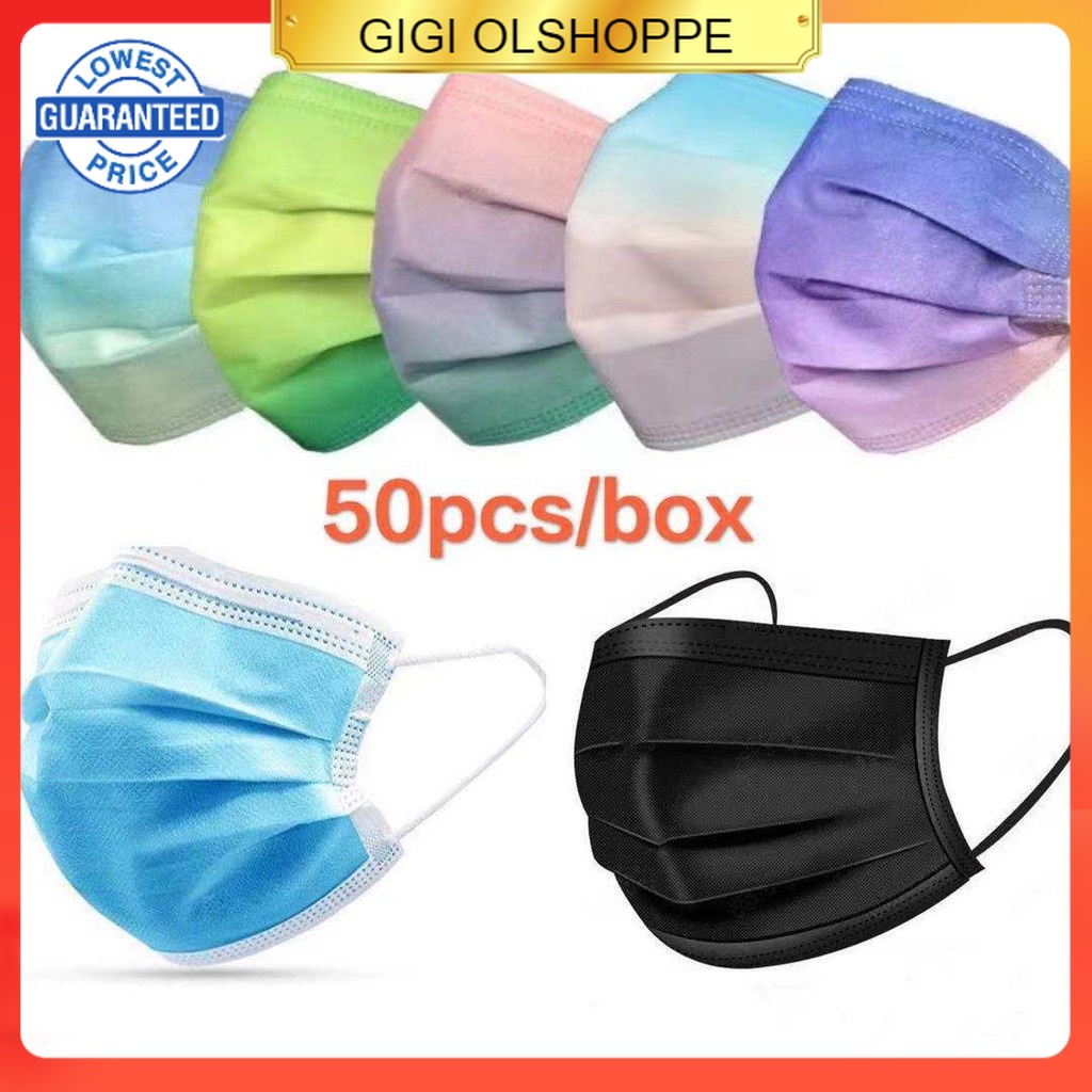 Gigi 【Rainbow mask】Face Masks N88 Surgical 3ply Excellent Quality 50Pcs ...