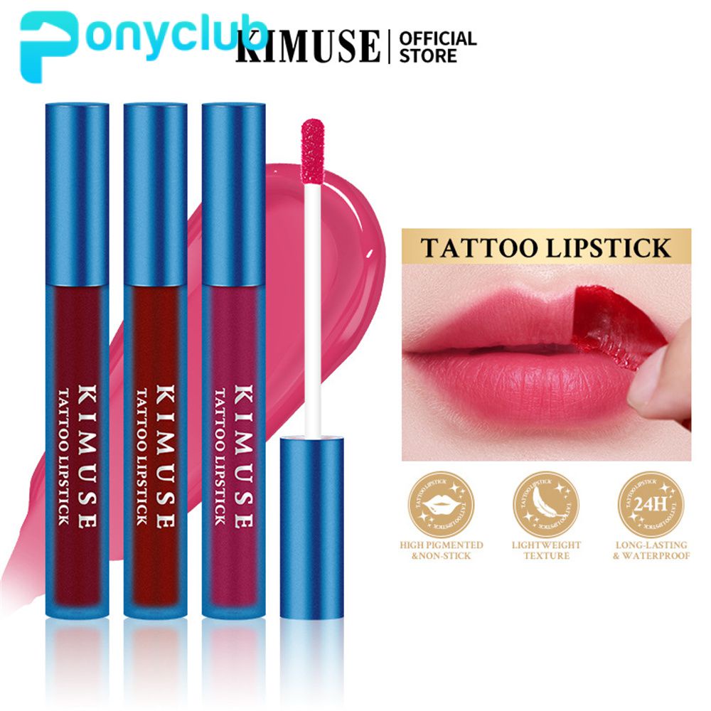 KIMUSE Lip Tint Peel Off Lip Stain Tattoo Lipstick Longlasting And