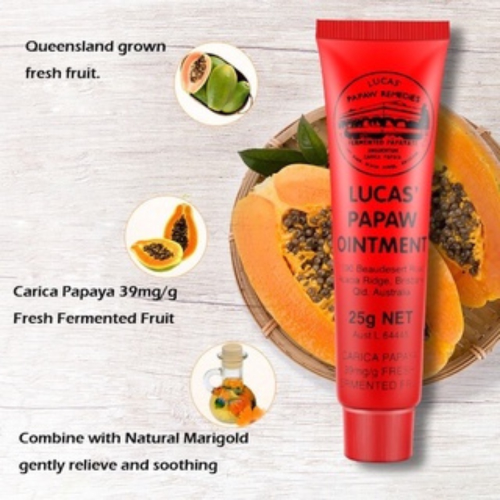 Lucas Papaw Ointment Lip Balm Moisture Skin Hand Cream Heel Crack Burn