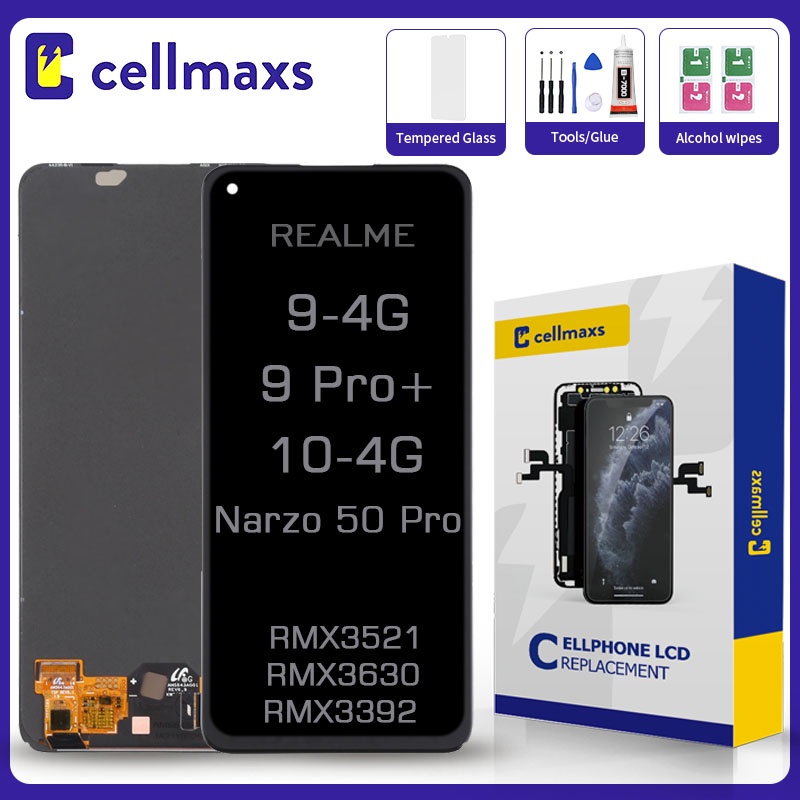 For REALME 9 10 9 Pro+ 4G Narzo 50 Pro RMX3521 RMX3630 RMX3395 LCD ...