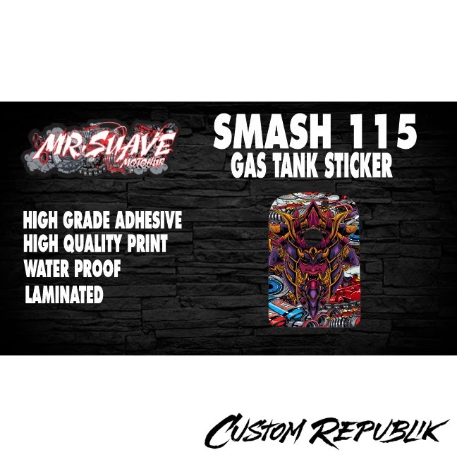 Smash 115 Gas Tank Sticker (Samurai) | Shopee Philippines