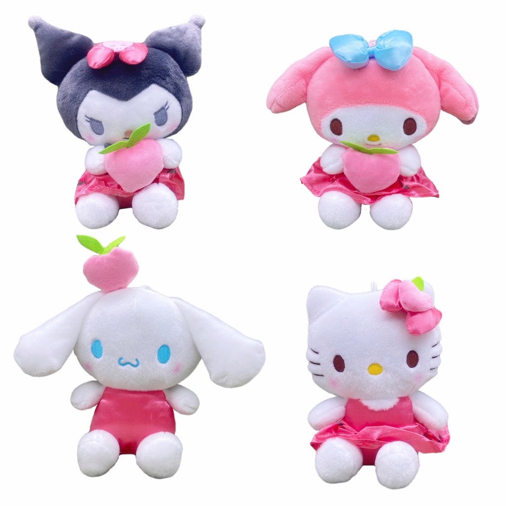 20cm Sanrio Plushie Toy Kawali Kuromi Hello Kitty My Melody Cinnamoroll ...