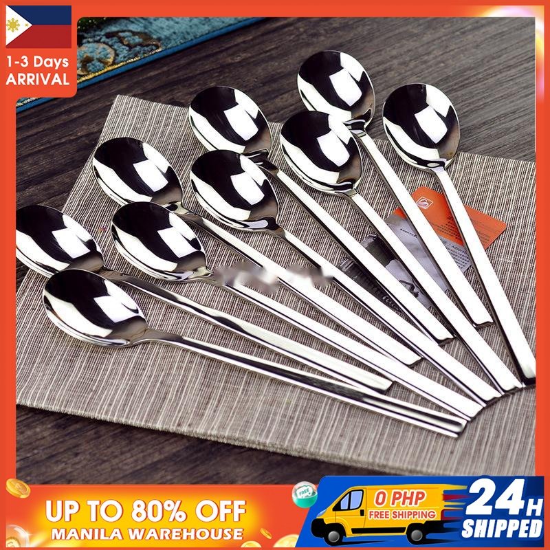 Korean 304 Stainless Steel Dinner Spoon Kitchen Fork Restaurant Serving
