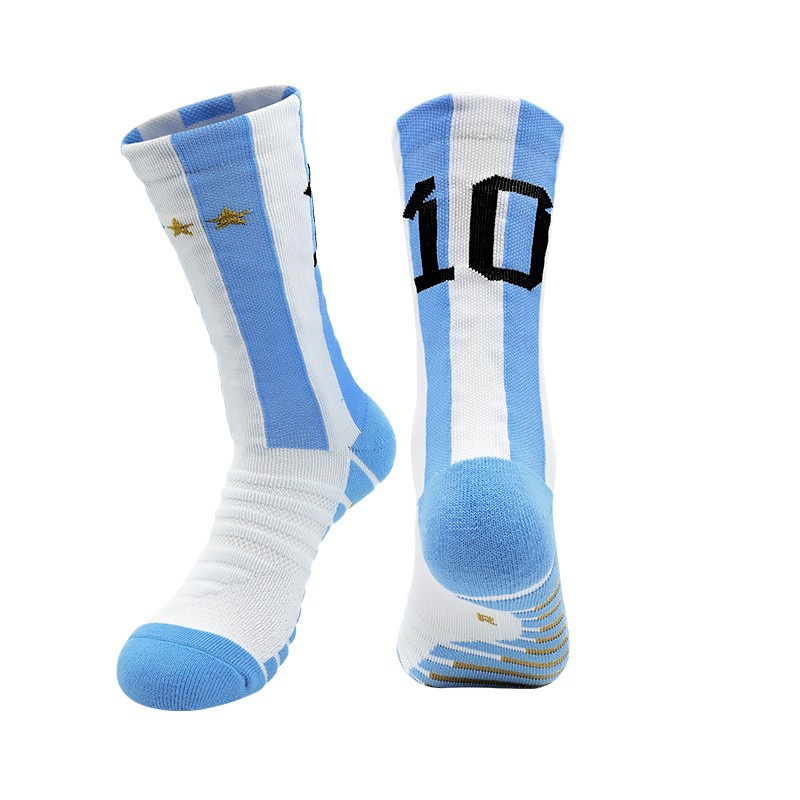 Thicken Bottom Towel Non slip Soccer Socks for Men s Messi Ronaldo Argentina Football Socks Shopee Philippines