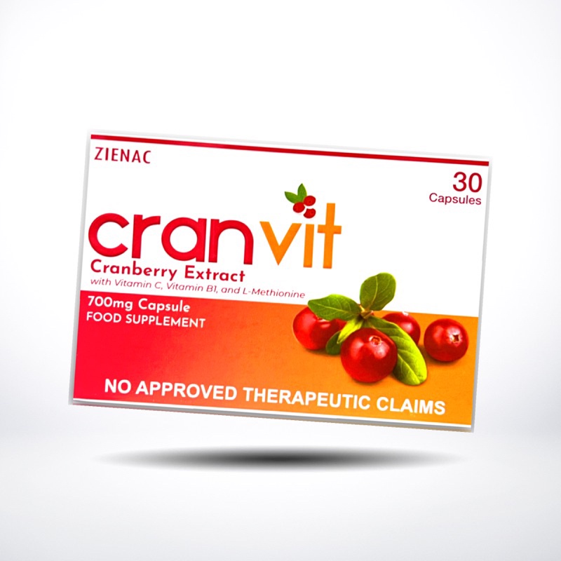 CRANVIT 700mg Cranberry Extract with Vitamin C, B1, and LMethionine