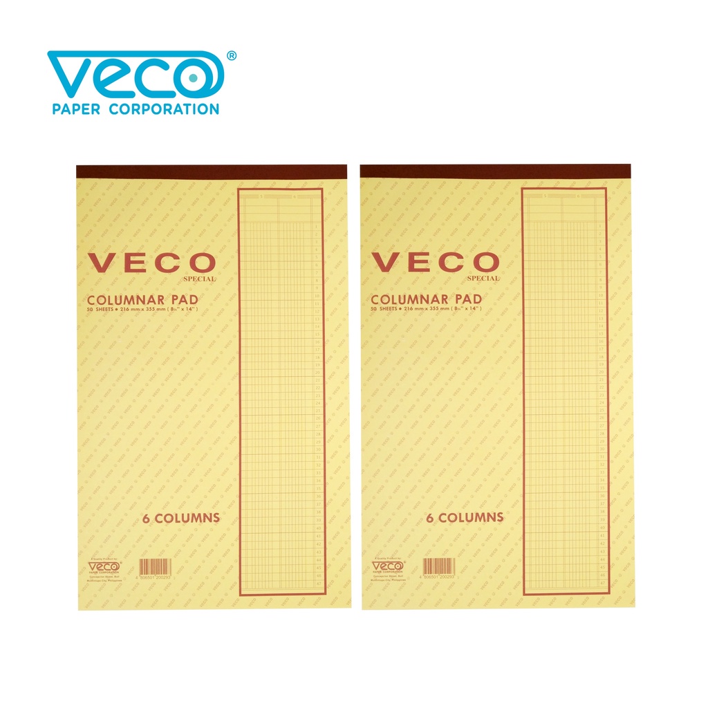 Veco Accounting Columnar Pad (2,3,4, 5,6,8 cols) Shopee Philippines