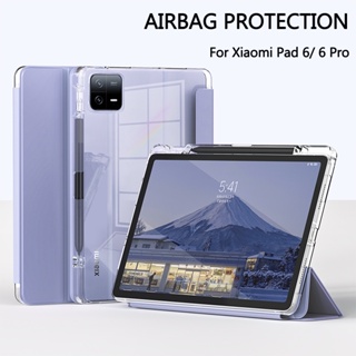 Funda for Tablet Xiaomi Pad 6 5 Pro Case with Pencil Holder Hard PC Back  Stand Cover for MI Pad 6 6Pro 11inch 2023 Funda Case - AliExpress